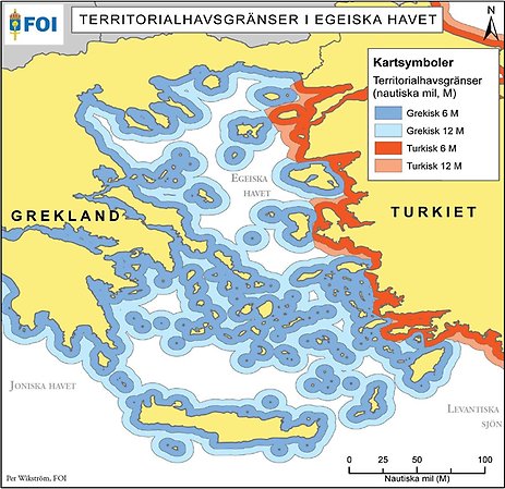 Territorialhavsgränser i Egeiska havet
