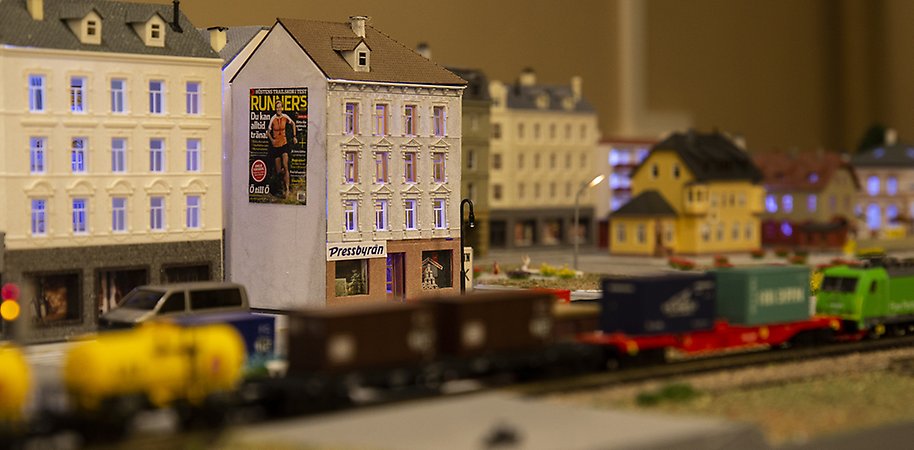 En miniatyrversion av en stad.