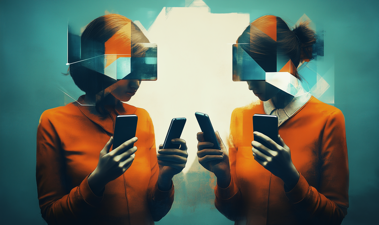 Tecknad man skriker i megafon.