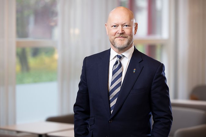 Rescue team in the woods